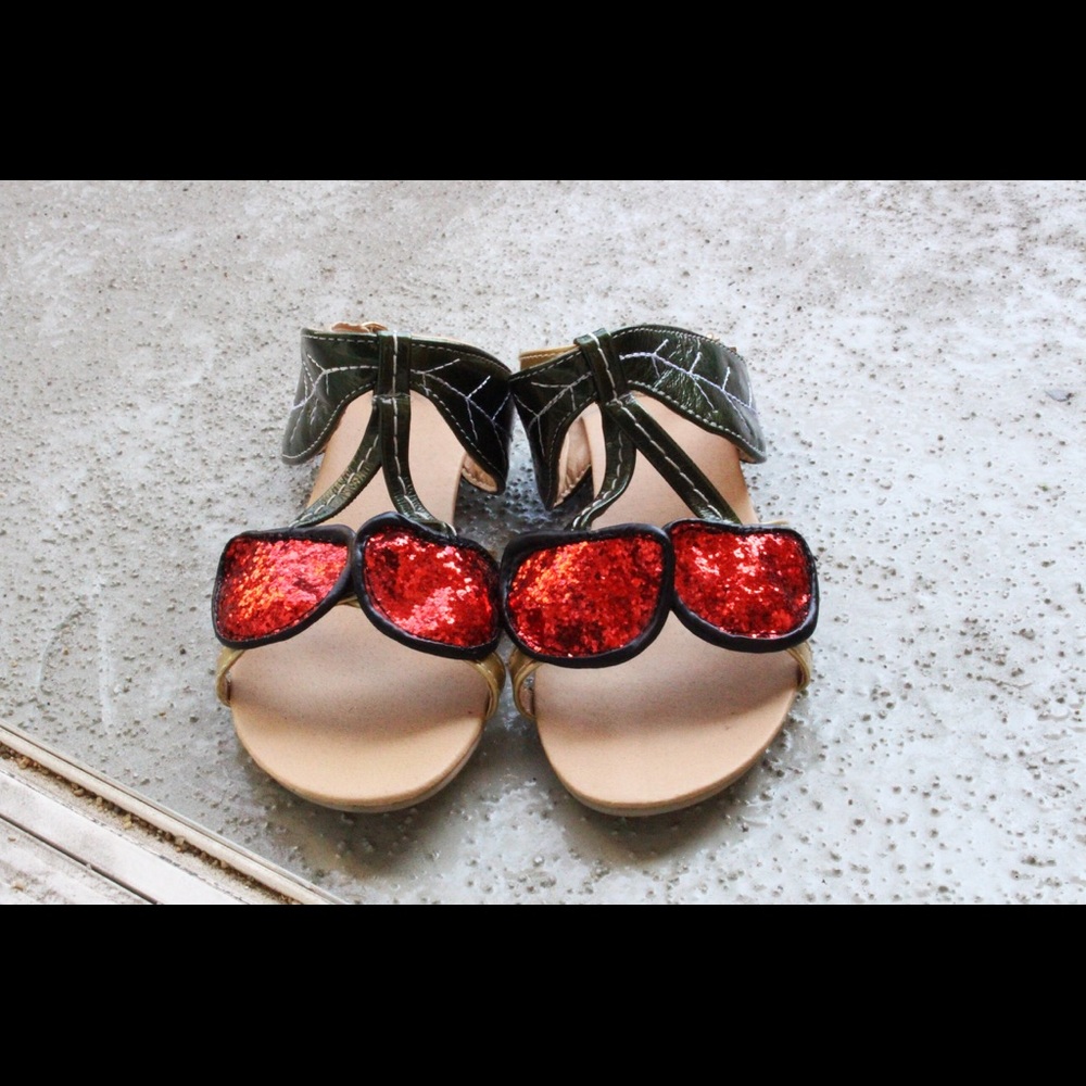 Cute cherry sandals